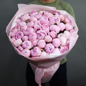 Букет "Не хочу намекать" из 51 пиона Пилов Толк в Коломне