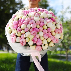 Букет "Нереальная" из 251 пиона в Коломне
