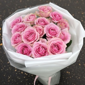 Букет из 15 пудровых роз (70 см) в Коломне