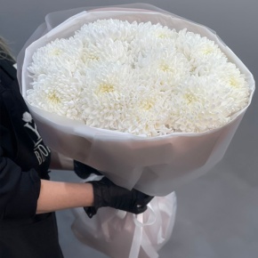 Букет из 11 белых хризантем  в Коломне