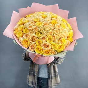 Букет "Май лайф" из 101 розы (50 см) в Коломне
