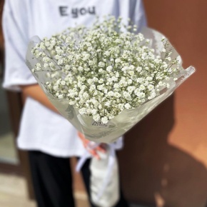 Букет из 5 белых гипсофил в Коломне