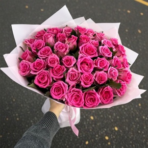 Букет "Фенита" из 41 розовой розы (50 см) в Коломне