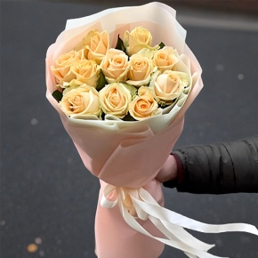 Букет из 11 роз Пич Аваланж (60 см) в Коломне