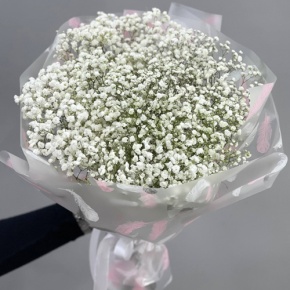 Букет из 7 белых гипсофил в Коломне
