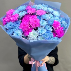 Букет "Матильда" из 15 кустовых хризантем в Коломне