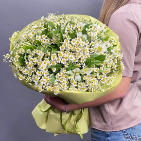 Букет из альстромерий и ромашек в Коломне