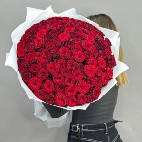 Букет 101 красная роза (60 см) в Коломне