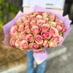 Букет 51 роза Бэлла Роса (40 см) в Коломне