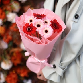 Букет "Ты + я" из гербер мини в Коломне