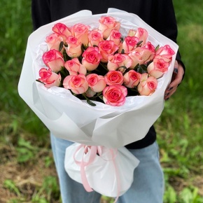 Букет из 25 роз Джумилия (50 см) в Коломне