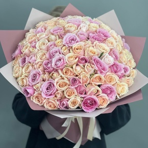 Букет "Люция" из 101 розы (50 см) в Коломне