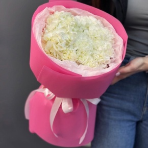 Букет "Гламур" из гортензии и диантусов в Коломне