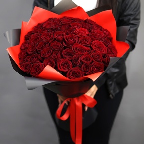 Букет из 51 красной розы (50 см) в Коломне