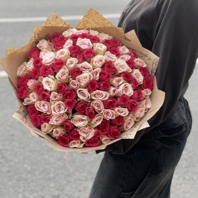 Букет "Амурный" из 101 розы (40 см) в Коломне