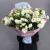 Букет "Изысканность" из 31 белой эустомы в Коломне