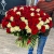 Букет 151 роза красный и белый микс (60 см) в Коломне