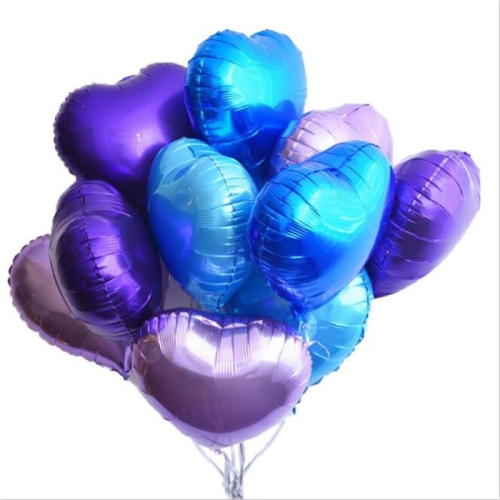 Сердце фиолетовое фольгированный шар с гелием (45 см) в Коломне