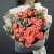 Букет "Фортуна" из коралловых роз и оксипеталума в Коломне