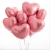 Сердце розовое фольгированный шар с гелием (45 см) в Коломне