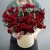 Композиция в шляпной коробке "Амур" из кустовых пионовидных роз в Коломне Композиция в шляпной коробке "Амур" из кустовых пионовидных роз в Коломне