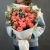 Букет "Фортуна" из коралловых роз и оксипеталума в Коломне