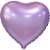Сердце сиреневое фольгированный шар с гелием (45 см) в Коломне