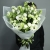 Букет "Грин ти" из кустовых роз, гербер и эустом в Коломне Букет "Грин ти" из кустовых роз, гербер и эустом в Коломне