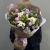 Букет "Парадайз" из кустовых пионовидных роз, альстромерий и хризантем сантини в Коломне