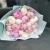 Микс из 19 бело-розовых пионов в Коломне