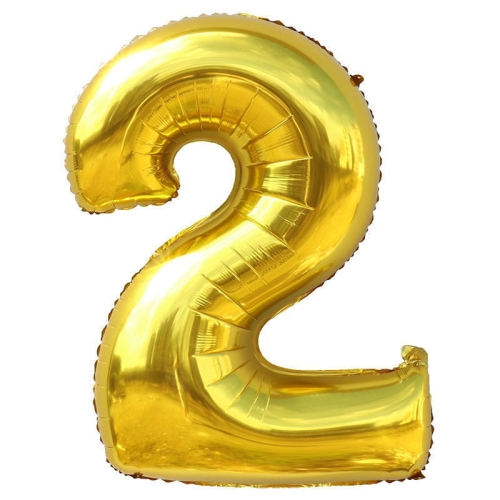 Шар гелиевый цифра 2 (40х102 см) в Коломне