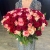 Букет 151 роза красный микс (50 см) в Коломне